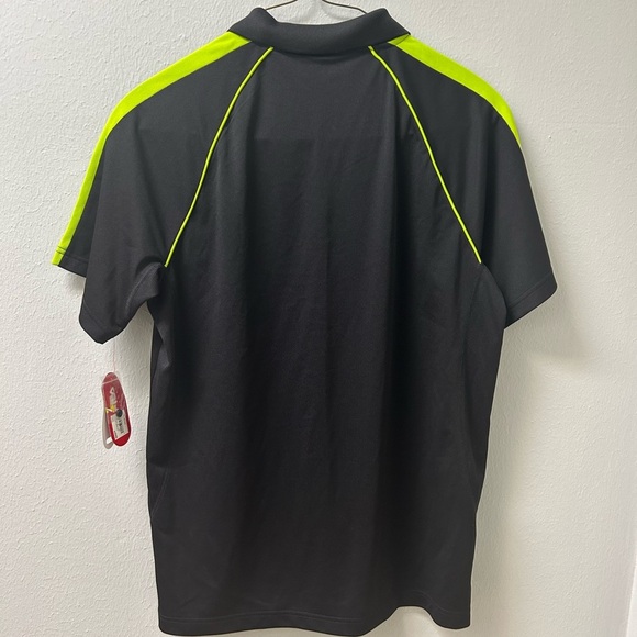 Fila Golf Polo Shirt Men’s Large – Black/Neon Green NWT - Picture 2 of 3